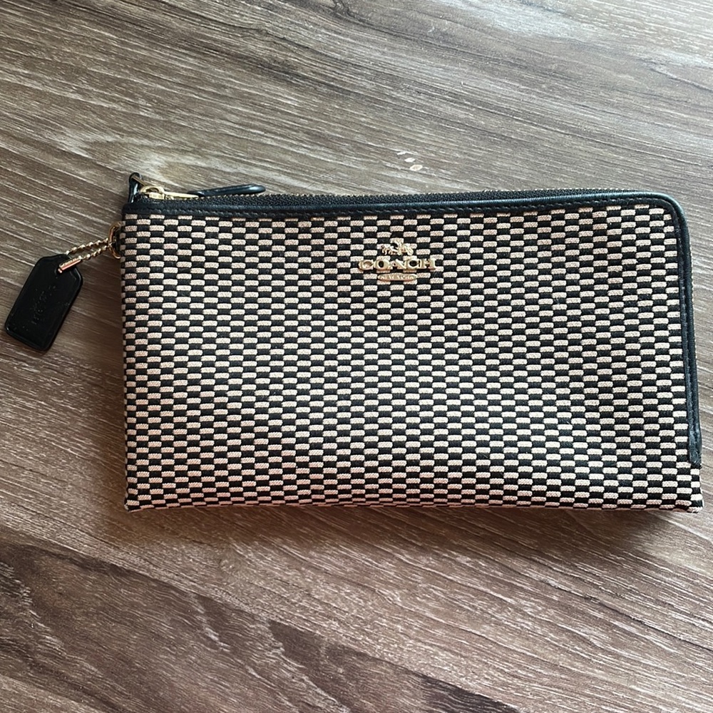 Coach Two Pouch Zipper Clutch